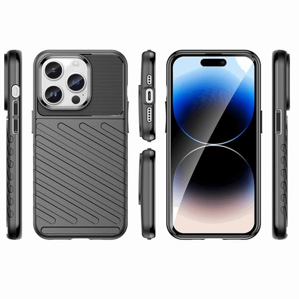 Mobilskal till iPhone 15 Pro Thunder Armored - Svart Svart