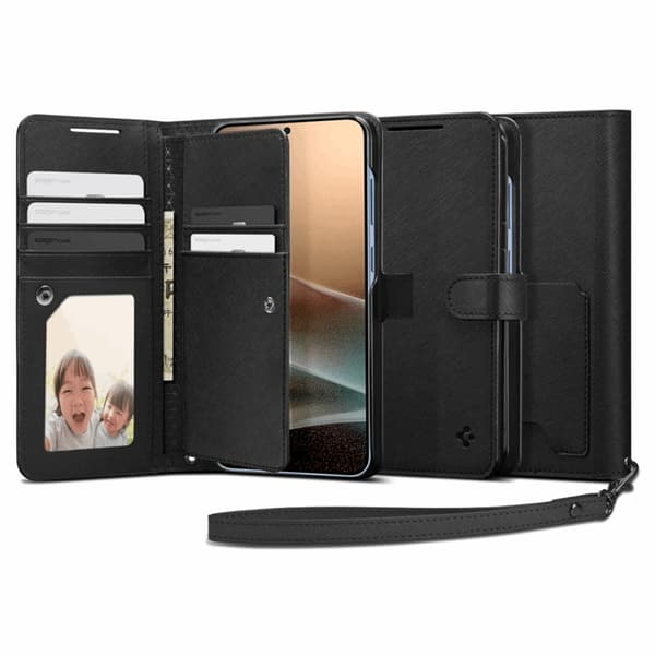 Spigen Galaxy S25 Plus Plånboksfodral S - Svart Svart