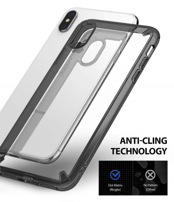 Ringke Fusion Shock Absorption Skal till iPhone XS Max - Grå grå