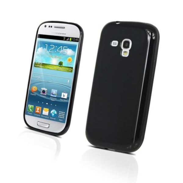 Muvit Minigel Glazy Cover til Samsung Galaxy S3 Mini i8190 - (Sv Black