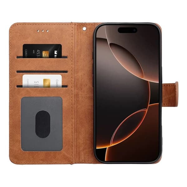 iPhone 16e Plånboksfodral Jeans - Svart Svart