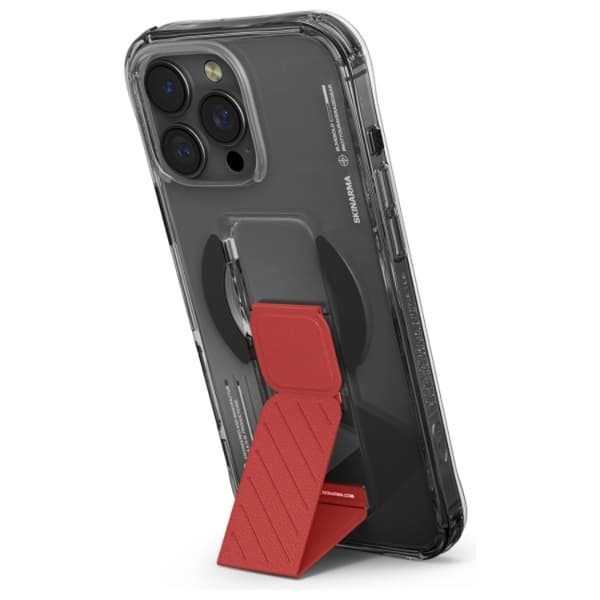 Skinarma Telefontaske til iPhone 16 Pro Max MagSafe Grip Stand - Sort Svart