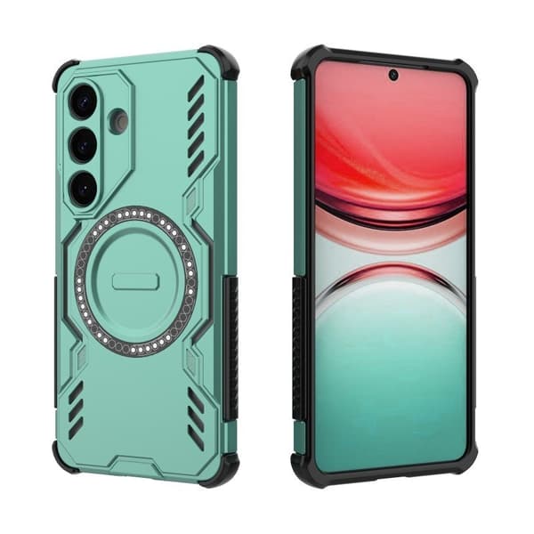 WANLONFENG Mobilskal till Samsung Galaxy S26 Plus PC TPU DJ Serie - Grön