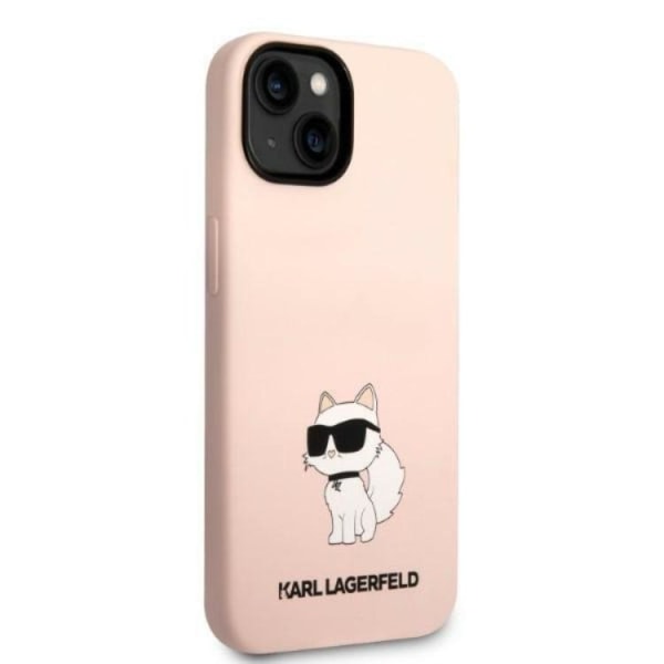 Karl Lagerfeld iPhone 14 Mobilskal Silicone Choupette - Rosa