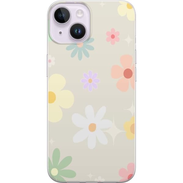 Mobilskal till Apple iPhone 14 Plus med fejdande blommor