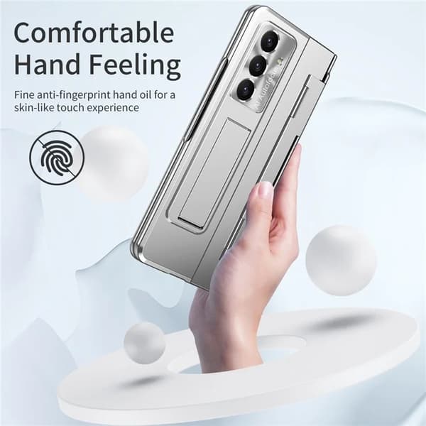 Mobilskal till Galaxy Z Fold7 5G med Skärmskydd Hinge - Silver Silver
