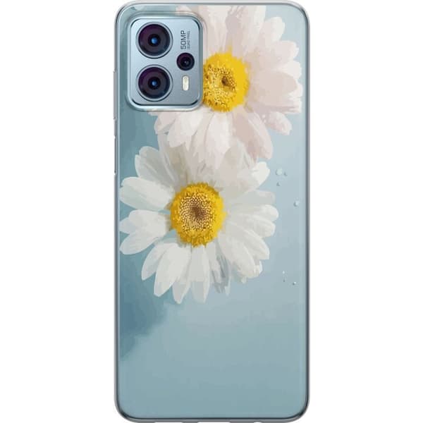 Mobiletui til Motorola Moto G23 med sommerblomster