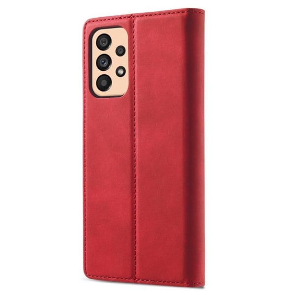 LC.IMEEKE magneettinen lompakkokotelo Galaxy A33 5G - punainen