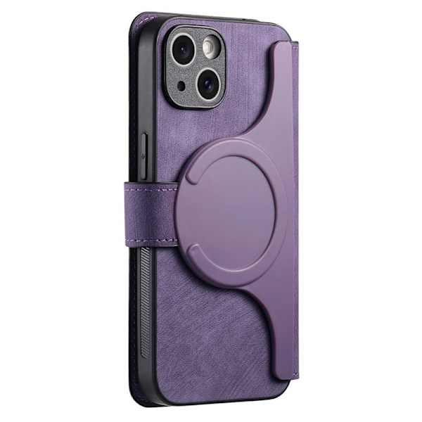 CASENEO iPhone 15 Plus Plånboksfodral Konstläder - Lila