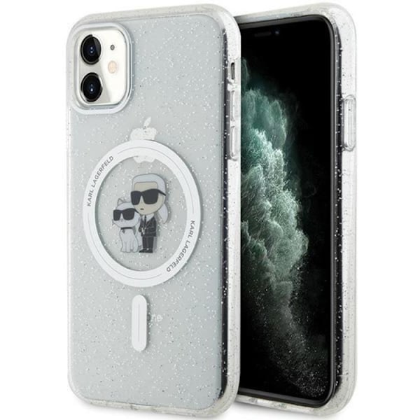 KARL LAGERFELD iPhone 11/XR Mobilskal Magsafe Glitter - Clear