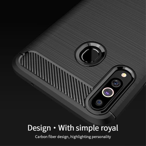 MOFI Carbon Fiber Samsung Galaxy A20s - Blå Blue