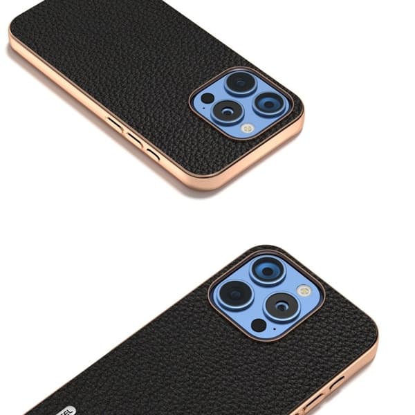 ABEEL Mobilskal till iPhone 16 Pro Max Star Series Svart Äkta Läder