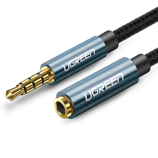 Ugreen Adapter Kabelforlænger AUX Minijack 3,5 mm 0,5m - Blå