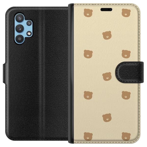Pungcover til Samsung Galaxy A32 5G med Bjørnemønster