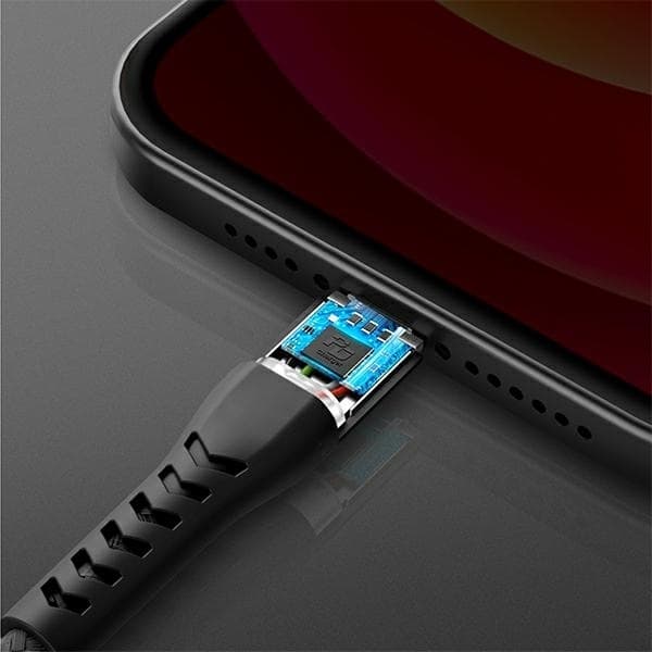 Energea USB-C til Lightning Kabel 3m MFI Nyloflex C94 - Sort Black