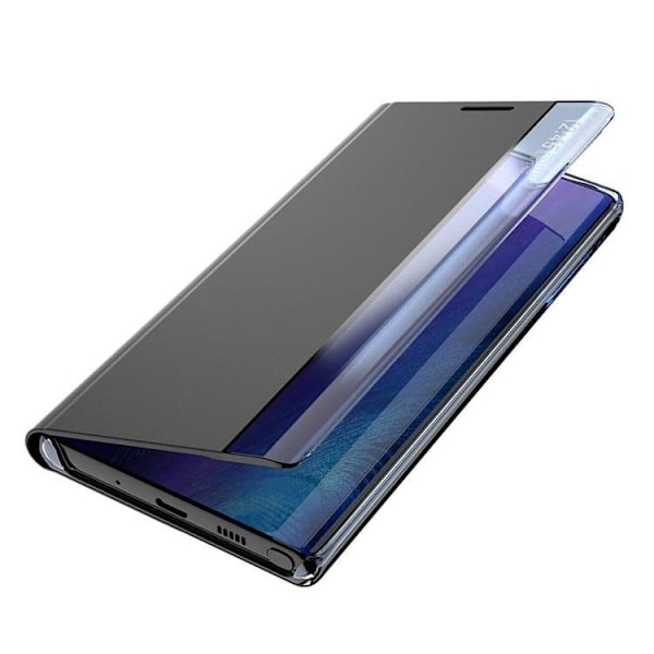 Galaxy S24 Ultra Fodral Sleep View med Flap - Svart Svart