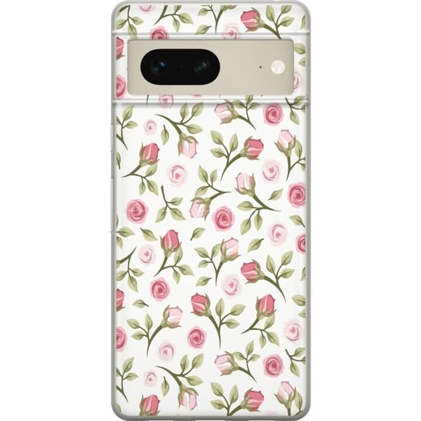 Mobiltelefon taske til Google Pixel 7 med blomster