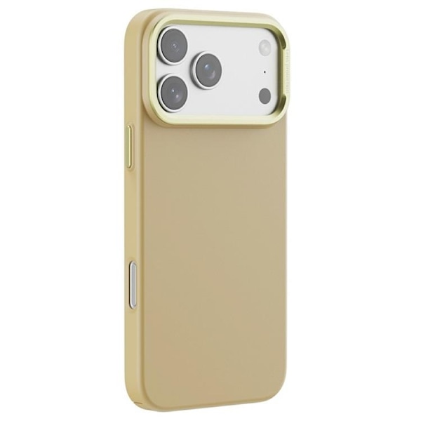 Mobilskal till iPhone 17 Pro Max MagSafe Med Metallbåge - Bronze - Brons Guld