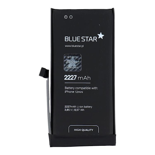 Blå stjerne iPhone 12 Mini batteri HQ 2227 mAh