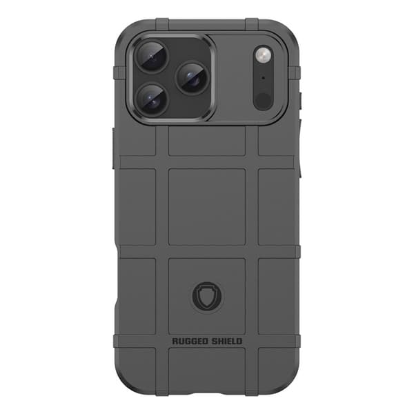 Mobilskal till iPhone 17 Pro Max Grid Design Soft TPU - Svart Svart