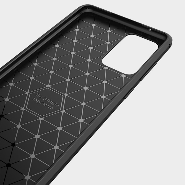 Carbon Brushed mobilskal till Galaxy A72 5G - Svart Svart
