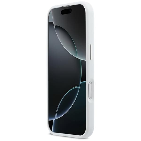 BMW Mobilskal till iPhone 17 MagSafe Silikon Horizontal Line Vit
