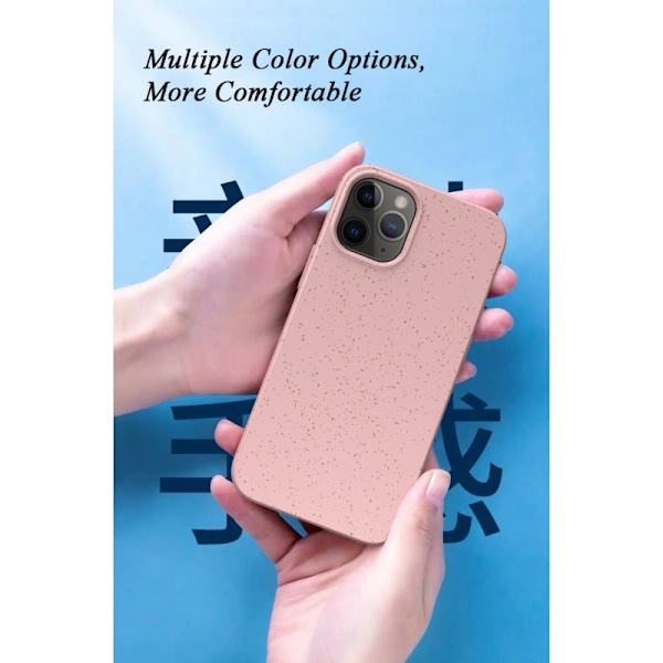 Hvede Strå Eco-venlig Mobilcover iPhone 12 Pro Max - Rød