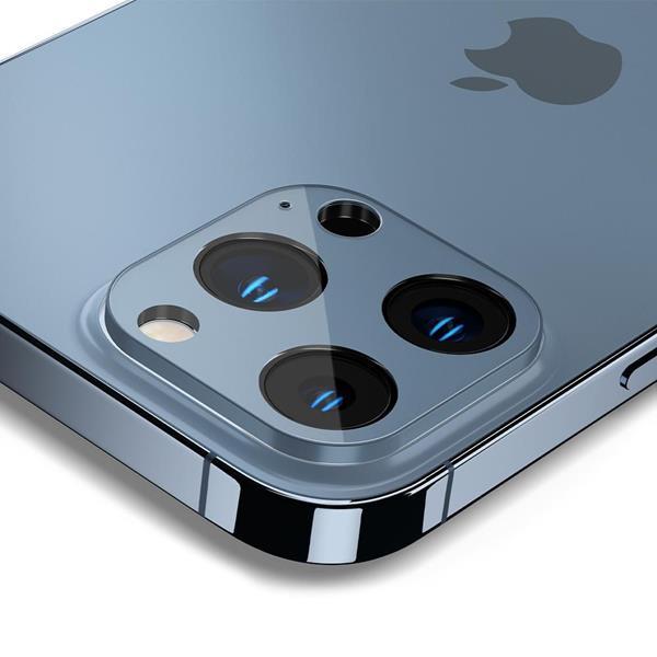 Spigen Optik.tr Kameralinsskydd i Härdat Glas 2-Pack iPhone 13 P Blå