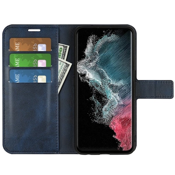 Galaxy S23 Ultra Plånboksfodral Folio Flip - Blå