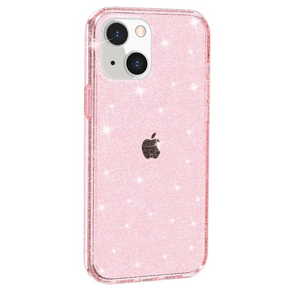 iPhone 15 Mobilskal Glittrande - Rosa