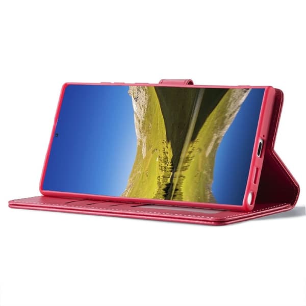 LC.IMEEKE Samsung Galaxy S25 Ultra Plånboksfodral Konstläder - Rosa