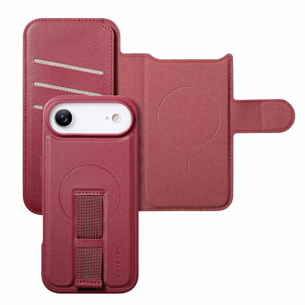 CASENEO iPhone Air Plånboksfodral RFID Blocking Konstläder - Röd