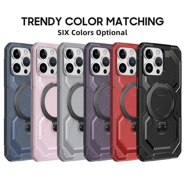 Mobilskal till iPhone 14 Pro Max MagSafe Kickstand TPU + PC Lila