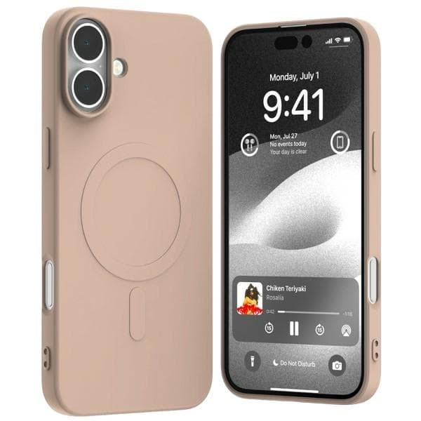 Mercury Telefontaske til iPhone 16 Plus MagSafe Semi-Silikone - Pink Sand Rosa