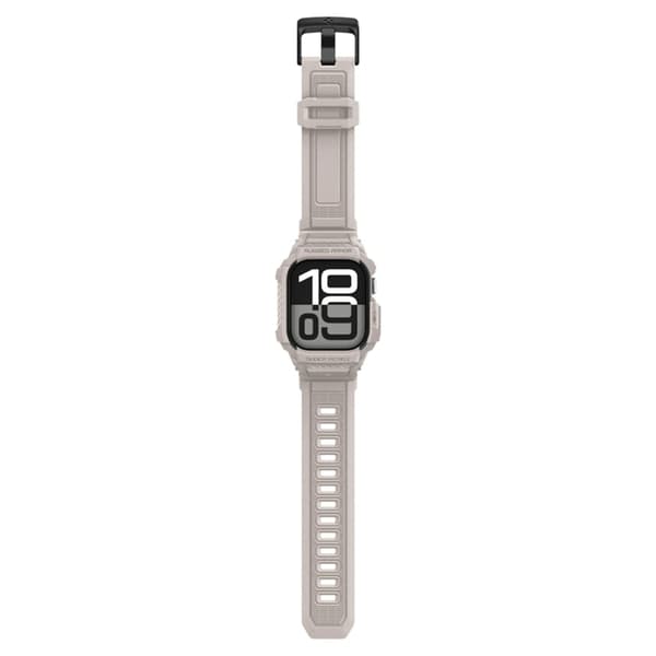 Spigen Apple Watch 10/11 (46mm) Armband Rugged Armor Pro - Beige Beige