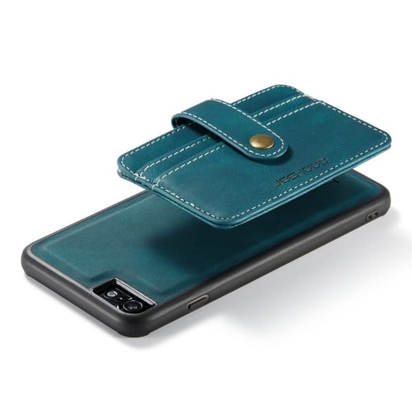 JEEHOOD Mobilskal till iPhone 7/8/SE (2020/2022) Wallet Blå