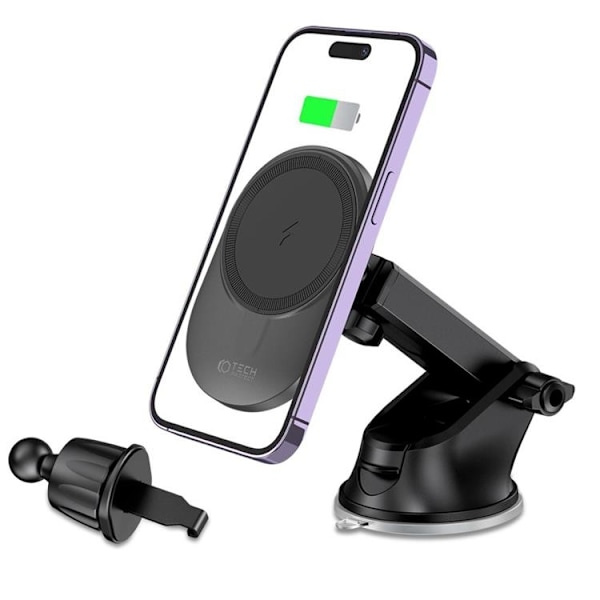 Tech-Protect Magsafe Trådlös Bilhållare Dashboard And Vent Mount - Svart