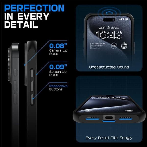 Supcase Mobilskal till iPhone 16 Pro Max Magsafe UB - Svart Svart