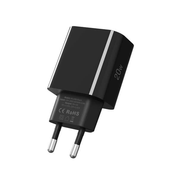 Tech Protect Vægoplader USB-C 20W - Sort Svart