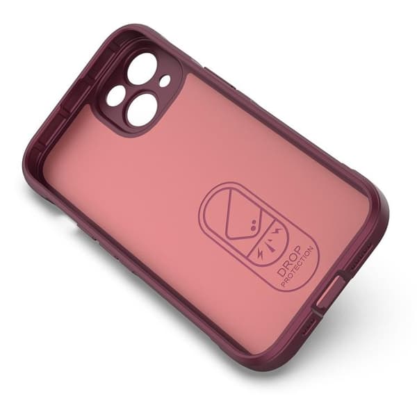 iPhone 14 Plus Skal Magic Shield Flexible Armored - Burgundy Rödbrun