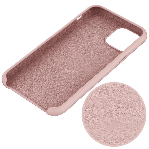 SiGN iPhone 12 mini Shell Liquid Silicone - vaaleanpunainen