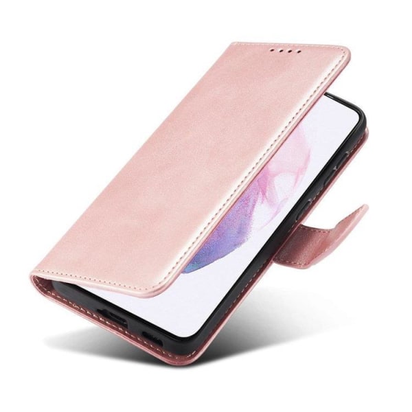 Magnet Elegant Flip Fodral Galaxy S22 Plus - Rosa