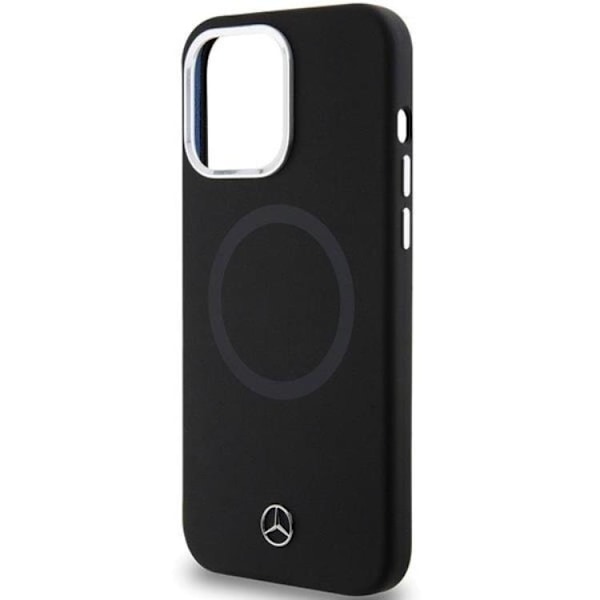 Mercedes iPhone 15 Pro Mobilskal MagSafe Silikon Bicolor - Svart Svart