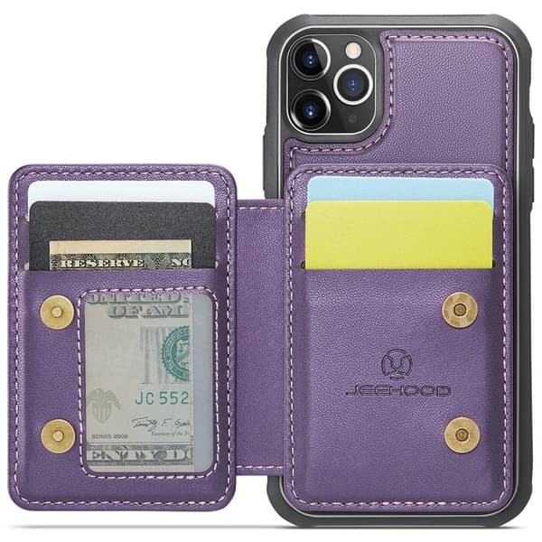 JEEHOOD J05 Mobilskal till iPhone 11 Pro Max Läder MobilLila