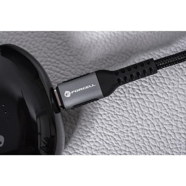 Forcell USB-A till USB-C Kabel 66W 3m QC3.0 3A Cafule - Svart Black