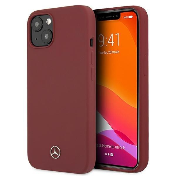 Mercedes Silicone Line Cover iPhone 13 Mini - Rød Red