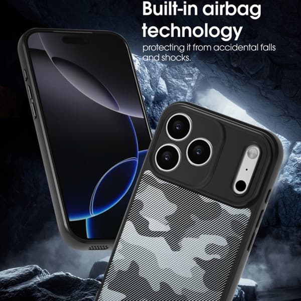 IBMRS Mobilskal till iPhone 17 Pro Max Anti-Fall Soft Transparent