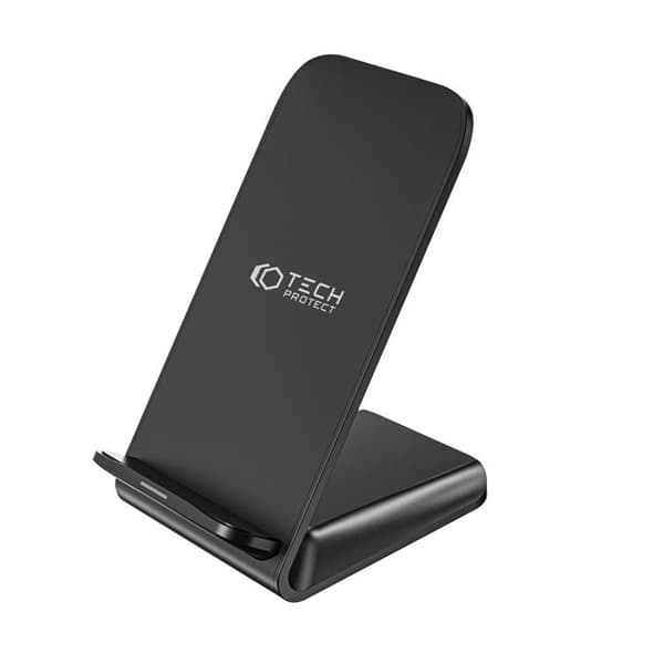 Tech-Protect Trådløs Oplader 15W - Sort Svart