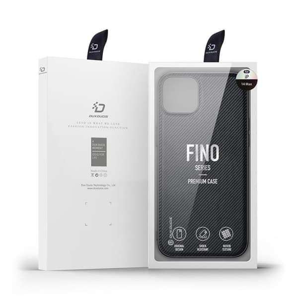 Dux Ducis iPhone 14 Plus -kuori Fino Nylon - Musta Black