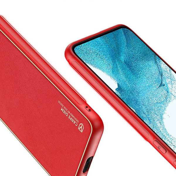 DUX DUCIS Galaxy S22 Plus Kuori Yolo Elegantti Nahka - Punainen Röd